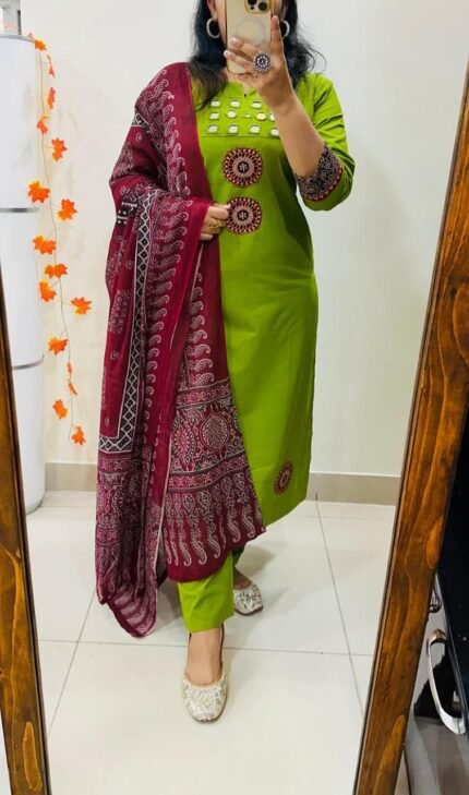 Premium Rich Dhabu Cotton Suit