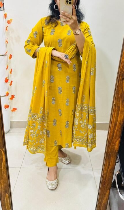 Premium Rich Ikkat Cotton Suit